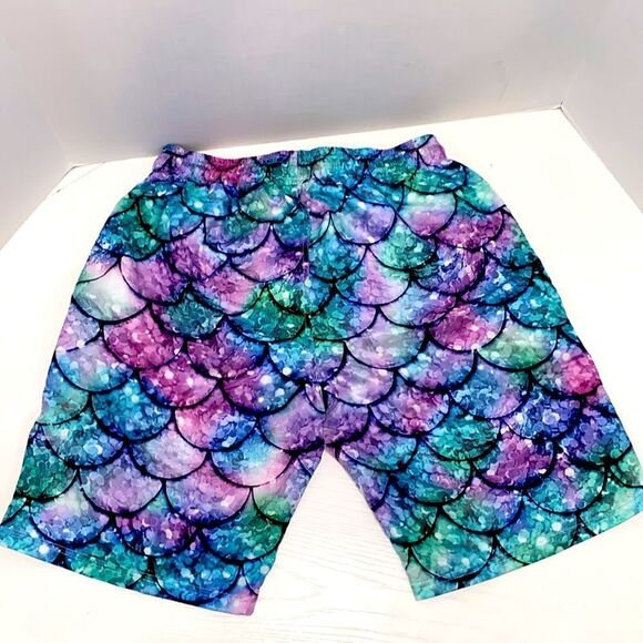 Bonlor Mens Swim Trunks Fish Scale Board Shorts Mesh Lining Beach Swim Shorts - Picture 4 of 16